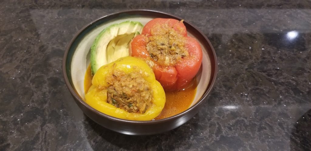 Zucchini Stuffed Peppers