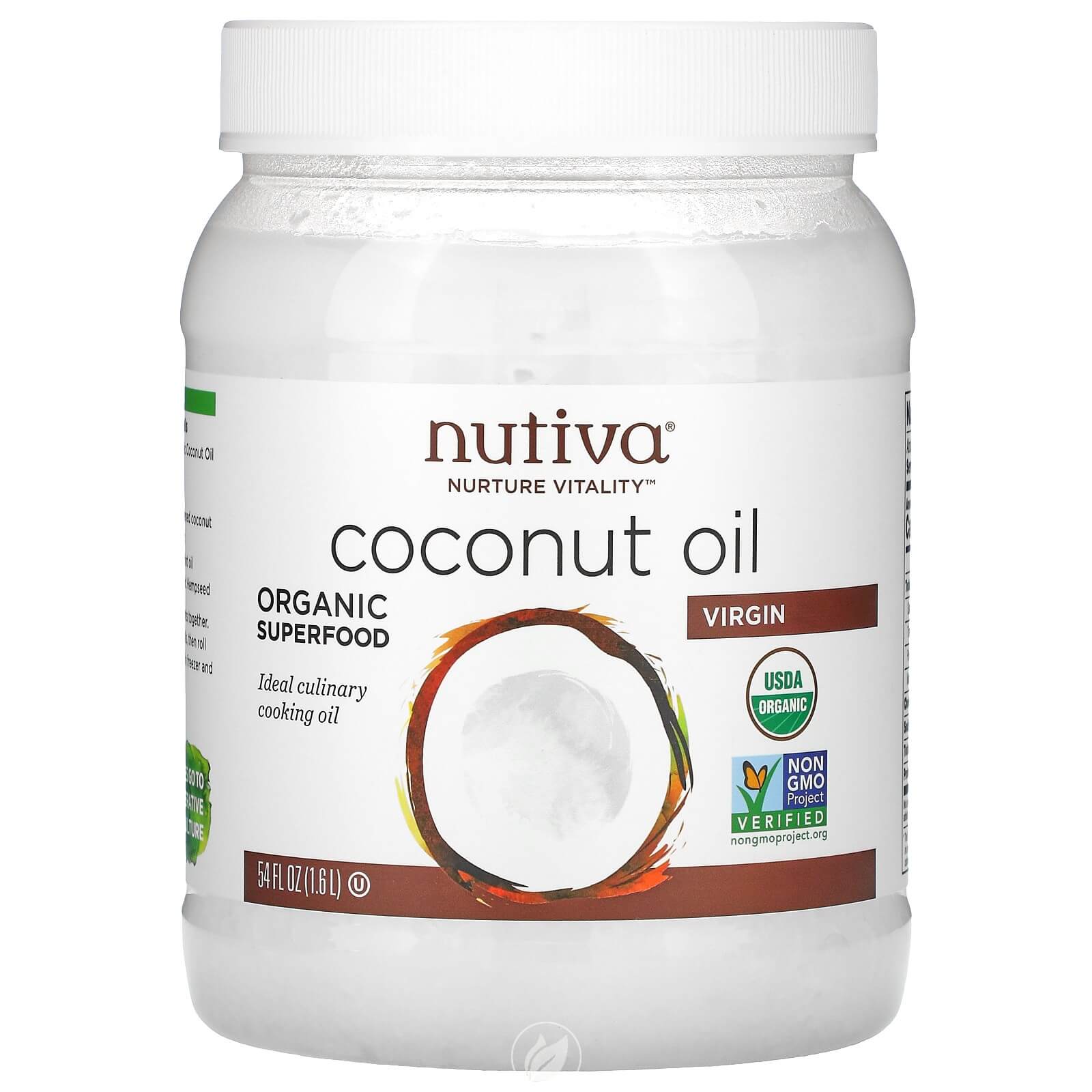 Nutiva Organic Virgin Coconut Oil 1.6L