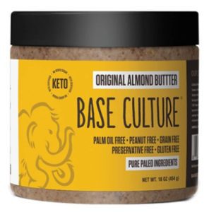 Base Culture Almond Butter All Natural 100% Paleo Certified, Gluten Free, Grain Free, Non GMO, Dairy Free