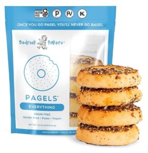 Bedrock Bakers Pagels - Gluten Free & Grain Free Bagels - Certified Paleo, Vegan & Kosher - Egg Free, Dairy Free, Soy Free