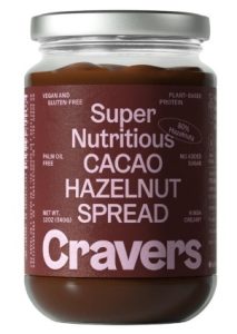 Cravers Cacao Hazelnut Spread No Added Sugar - Vegan, Paleo, Kosher & Gluten Free