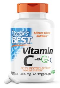 Doctor's Best Vitamin C with Q-C - Vitamin C 1000mg Non-GMO, Vegan, Gluten Free, Soy Free, Sourced from Scotland Veggie Caps