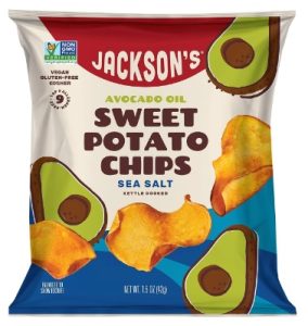 Jackson’s Sweet Potato Kettle Chips with Sea Salt made with Premium Avocado Oil