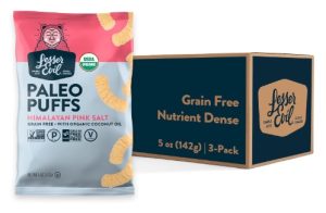 LesserEvil Himalayan Pink Salt Organic Paleo Puffs, Grain Free, Vegan