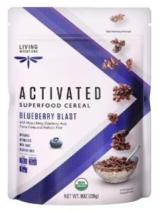 Living Intentions Organic Superfood Cereal – Blueberry Blast – NonGMO – Gluten Free – Vegan Paleo – Kosher