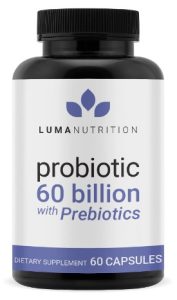Luma Nutrition Probiotics 60 Billion CFU with Prebiotics - Probiotics for Women - Probiotics for Men - Formulated for Digestive Health