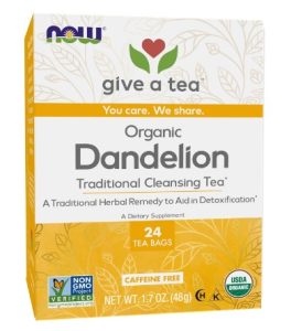 NOW Foods, Certified Organic Dandelion Traditional Cleansing Herbal Tea