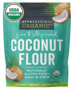 Vivanaturals Organic Coconut Flour (4 lbs) - Gluten Free Flour Substitute for Keto, Paleo and Vegan Baking