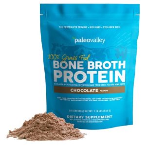 Paleovalley 100% Grass Fed Bone Broth Protein Powder