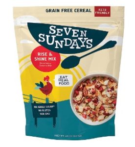 Seven Sundays Keto Nut Granola - 20 Oz Pouch - Strawberry Banana Nut - No Added Sugar, Low Carb, Paleo Friendly, Gluten Free