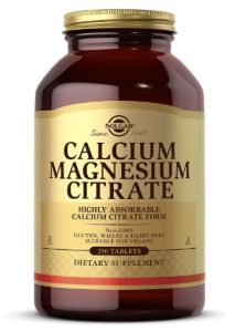 Solgar Calcium Magnesium Citrate, 250 Tablets - Supports Healthy Bones & Teeth - Musculoskeletal & Nervous System Support