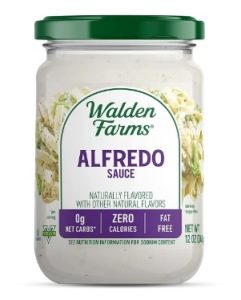 Walden Farms Light Alfredo Sauce, 12 oz. Jar - Thick & Creamy, Fresh and Flavorful, Vegan, Paleo & Keto Friendly