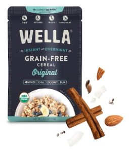 Wella Grain Free Cereal Oatmeal Alternative – Organic Cereal, Vegan High Protein Gluten Free Superfood – Paleo Plant-Based Non-GMO – Low in Net Carbs