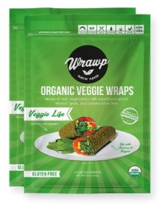 WrawP Organic Veggie Wraps - VEGGIE LIFE (2 pack)