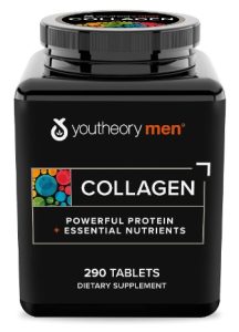 Youtheory Collagen for Men - with Biotin, Vitamin C and 18 Amino Acids, Gluten Free Hydrolyzed Collagen Supplement