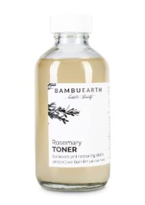 Bambu Earth Rosemary Toner with Witch Hazel - Alcohol-Free Toner with Organic Ingredients for Balancing pH Level