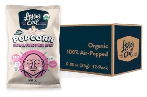 LesserEvil Himalayan Pink Salt Organic Popcorn
