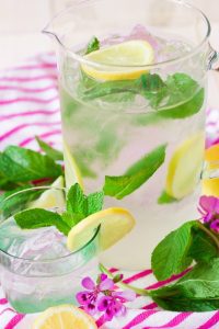Sugar Free Stevia Sweetened Mint Lemonade