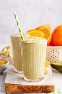Orange banana smoothie