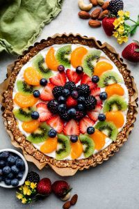 No bake Greek Yogurt Fruit Tart