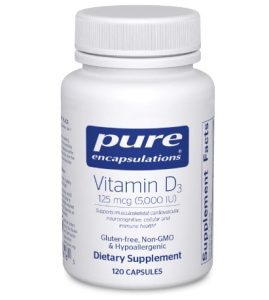 Pure Encapsulations Vitamin D3 125 mcg (5,000 IU)