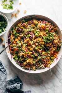 Cashew Crunch Salad with sesame dressing