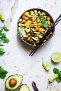 thai mango avocado salad