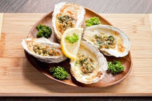 Baked Garlic Oysters - Paleo Fish and Seafood Recipes
