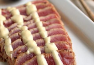 Seared Ahi Tuna with Wasabi Mayo