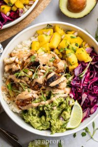 Whole30 fish taco bowls