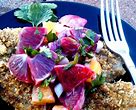 Blood Orange Salsa over Pecan Encrusted Tilapia