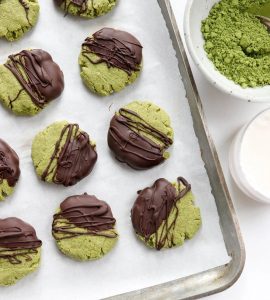 Mint Matcha Cookies