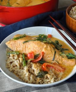 Salmon Panang Curry 