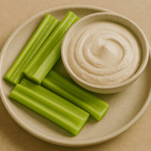 Celery Sticks + Cashew Cream Dip