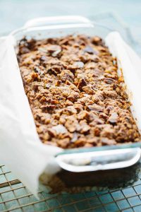 Paleo Pecan Streusel Banana Bread