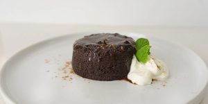 Protein Molten Chocolate Lava Cake