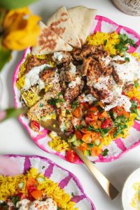 Mediterranean Chicken Rice Bowls