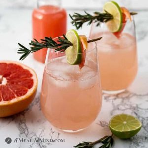Rosemary Grapefruit Paloma Mocktail